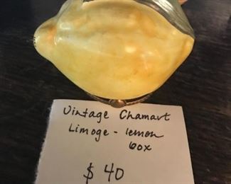 #129	Vintage Chamart Limoges - Lemon Box	 $40.00 		
