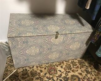 #183	Trunk	Contact Paper Covered Wood Trunk  37x18.5x19   (2)   $30 each	 $60.00 		
