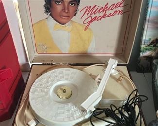 #205	misc	Micheal Jackson record player 	 $30.00 		
