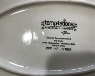 #144	Kitchen	Temptations Ppf77161 Serving Platter	 $25.00 		
