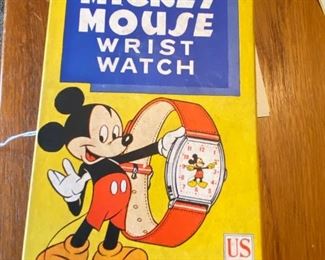 #218 Mickey Mouse watch by United State time corp in box $30