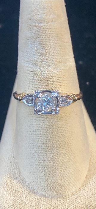 14K Gold 1/2 Carat Diamond Ring