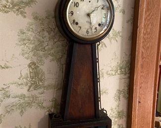 Antique Banjo Gilbert Wall Clock