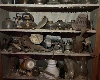 Tons of vintage and antique items in basement - come hunt!