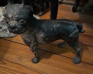 Cast iron dog door stop frenchie frenchy 