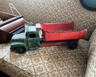 Vintage Pressed Steel Toy Truck 