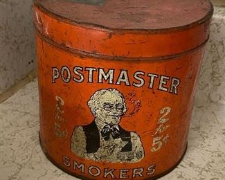 Postmaster Tobacco Tin - Rare 