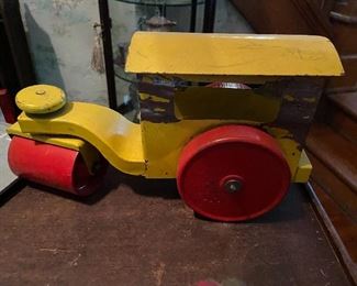 Vintage metal toy roller