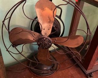Vintage Brass/Copper GE Fan 
