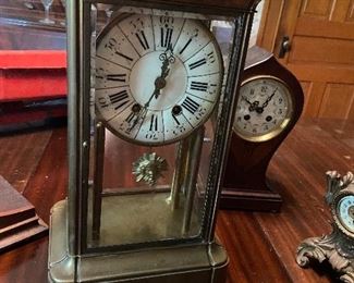 Tiffany & Co Antique Brass Clock / Vintage Clocks 