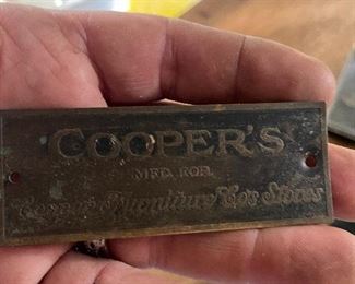 coopers ice chest tag