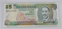 Denomination $5 Central Bank of
Series: Barbados
Located in: Chattanooga, TN