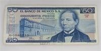 Denomination Mexican 50 Pesos
Located in: Chattanooga, TN