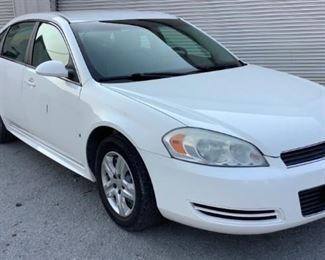 VIN 2G1WB57K991292752
Year: 2009 Make: Chevrolet Model: Impala Trim Level: LS
Engine Type: 3.5L V6
Transmission: Automatic
Miles: 48,543
Color: White
Buyer Premium 10%
Located in: Chattanooga, TN
Operational Status: Runs And Drives
Power Windows
Power Locks
Power Mirrors
Power Seat
Cloth Interior
Heat/AC Tested-Works
**Sold as is Where is**