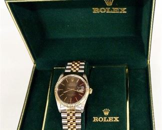 Rolex 18k/Stainless Steel Oyster Perpetual Datejust gentleman's wrist watch