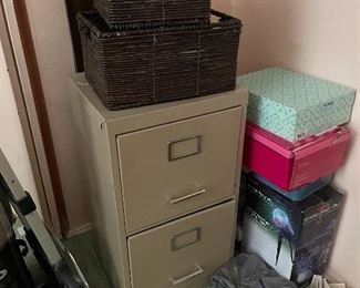 File cabinet and baskets