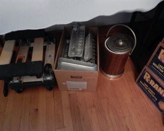 Ice trays, ice bucket