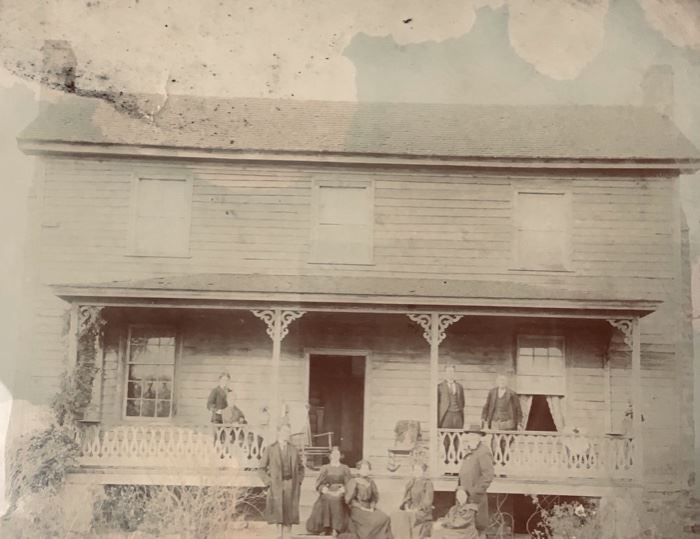 Early picture of home on Satterwhite Point Road