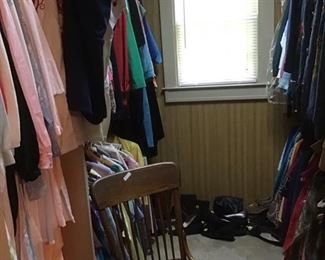 Huge assortment of women’s clothes, shoes, purses, and jewelry