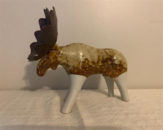 Ceramic moose.