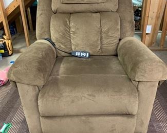 Recliner with electric lift.