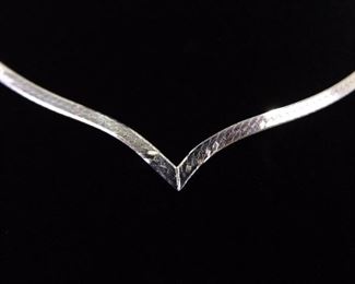 .925 Sterling Silver V Snake Chain Necklace
