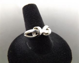 .925 Sterling Silver Knot Ring Size 8.5
