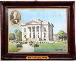 Maccabee Lithograph sign. Picture #A.15b