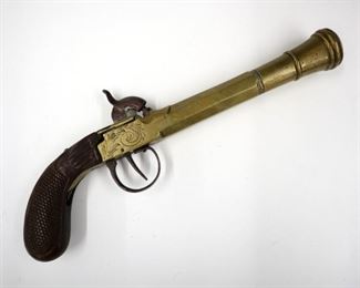 19th century percussion pistol, lock is broken.  Picture #A.69
