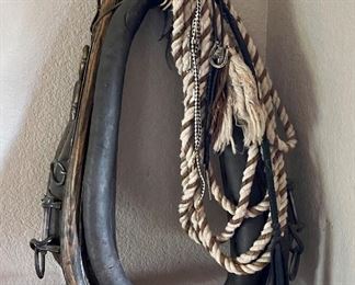 Old Horse Collar w/nice Hames