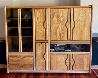 Sturdy Oak Entertainment Center
