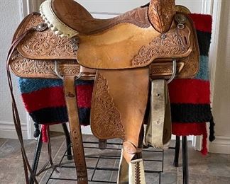 Double J Saddlery, Yoakum Texas - 15" Seat - Very Nice Condition