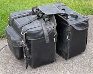 Leather Motorcycle Saddle Bags