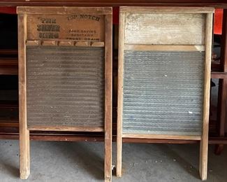 Metal and Glass Washboards