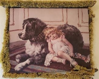 Canvas art w/ custom frame