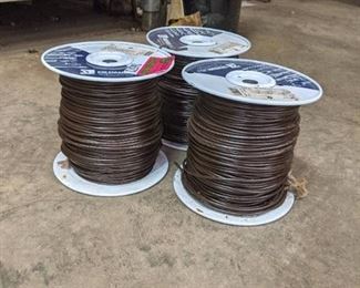 (3) 14MTWSTRBROX500 14 AWG MTW Stranded Copper, Brown,600V, Machine Tool Wire