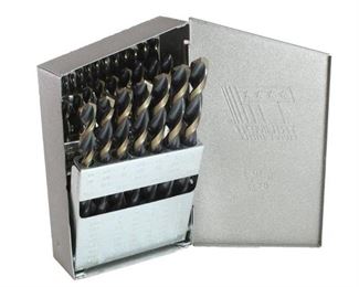 (2) Triumph 99856 1/16"-1/2" HSS Jobber Length Twist Drill Bit Set (29-piece)