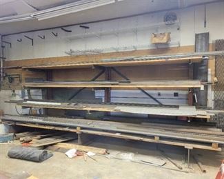 7ft Steel Rack With Wood Planks- PICK UP ON 2nd Day ONLY