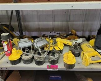 Assorted Dewalt Tools and Batteries
