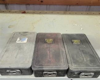 3 Sets Of Used Drill Bits