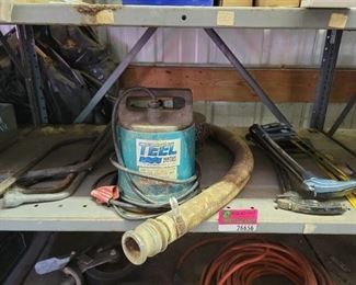 Tire Irons, Utility Submersible Pump, Hacksaws