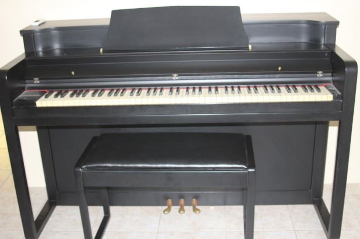 Sohmers upright piano and bench.