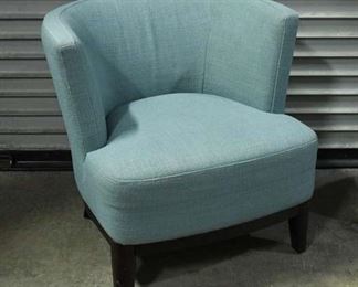 Blue Barrel Back Chair
