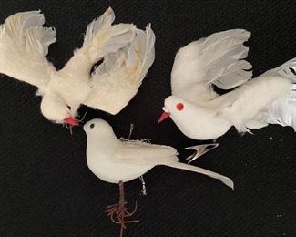 Vintage Christmas doves