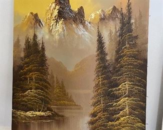 Canvas of mountains