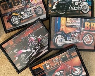 Harley Davidson framed photos