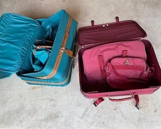 Vintage luggage sets - new never used