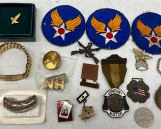 Military, Army Air Corp Pins Etc 
