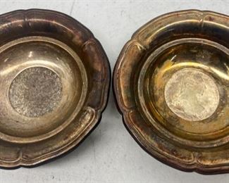 Silver Coins in Dishes 
