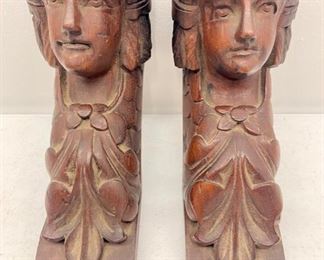Carved Wooden Corbels 